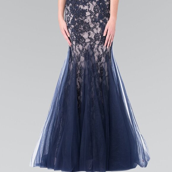 Halter Neck Sequined Mermaid Dress GSGL2243 - Picture 3 of 7